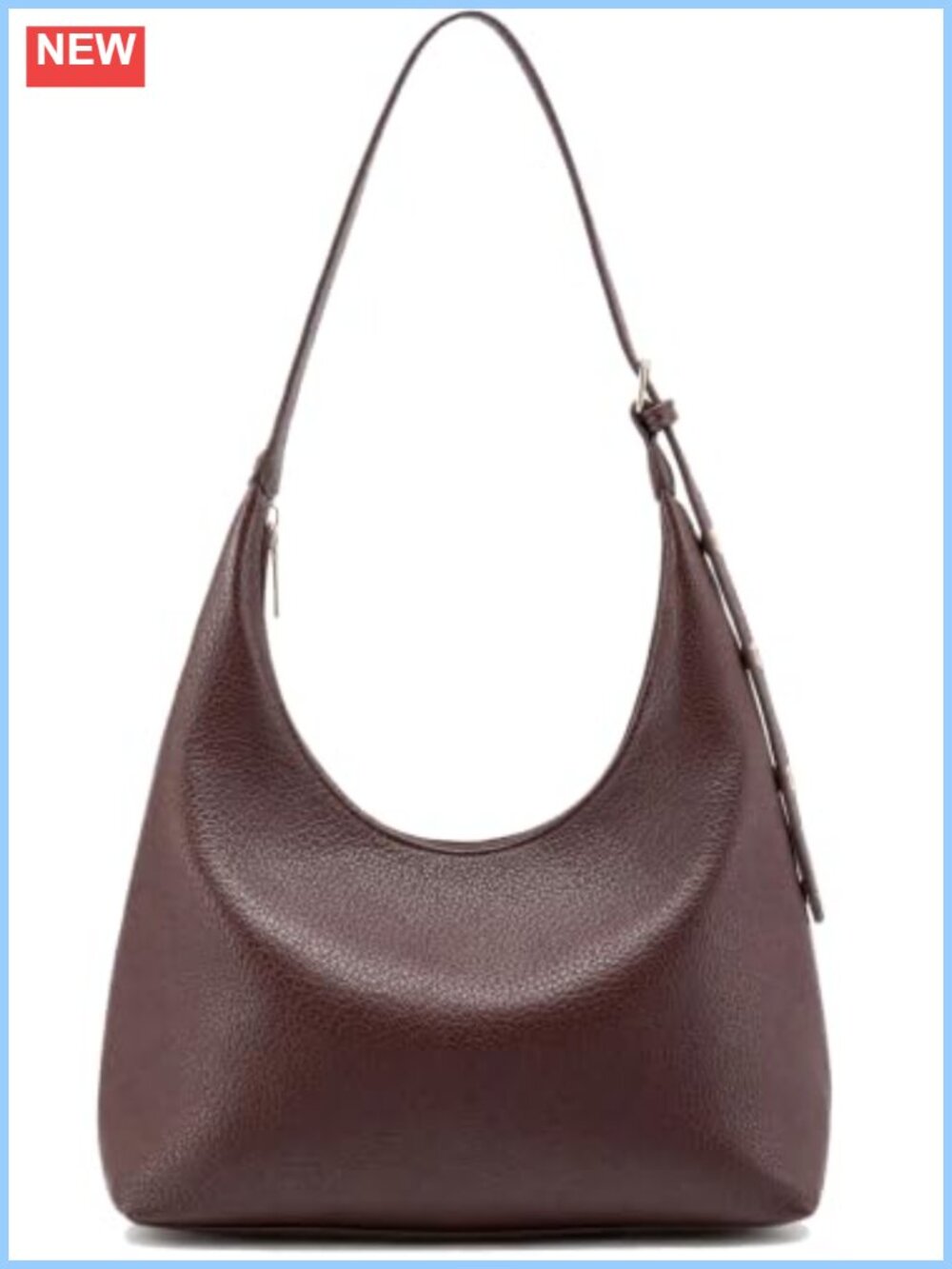 Slouchy Tote Bag PU Leather Crossbody Purse with Adjustable Straps